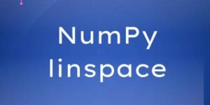 numpy linspace